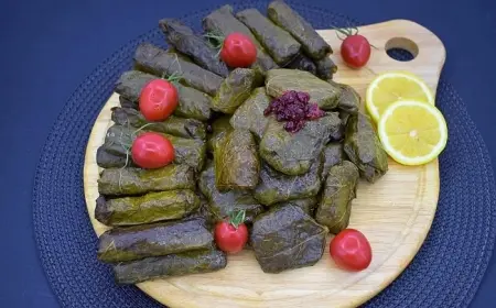 طرز تهیه دلمه برگ مو خانگی: یک غذای سنتی و خوشمزه