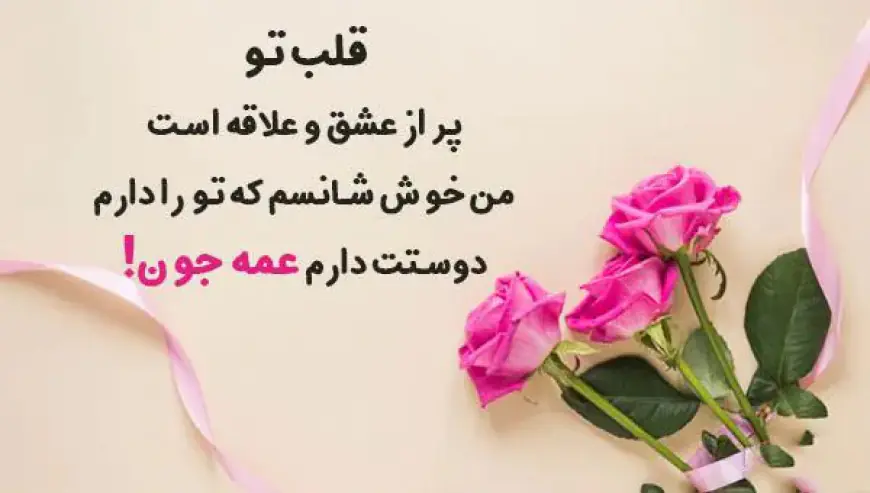 جملات زیبا در مورد عشق عمه به برادرزاده